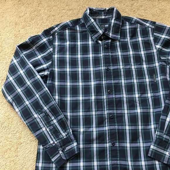unyforme Men’s Plaid Long Sleeve Button Up Shirt - Picture 3 of 6